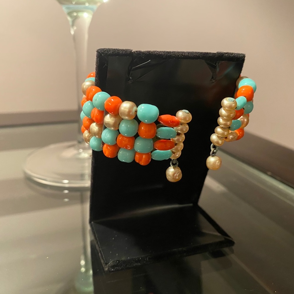 Funky Beaded Bangle - Picture 3 of 4